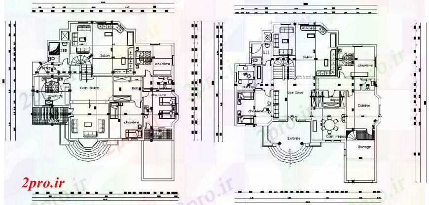 دانلود نقشه مسکونی  ، ویلایی ، آپارتمان  طرحی  خانه طبقه دو بعدی   رسم   (کد97108)