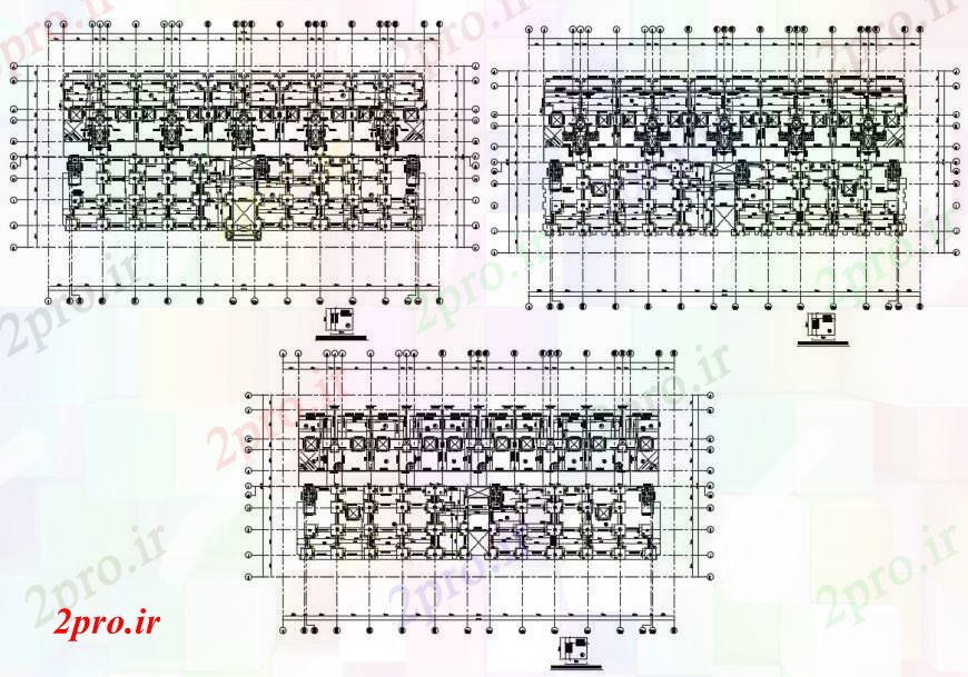 دانلود نقشه طراحی جزئیات ساختار سه طبقه جزئیات ساختار طرحی پایه و اساس مرکز خرید (کد97129)