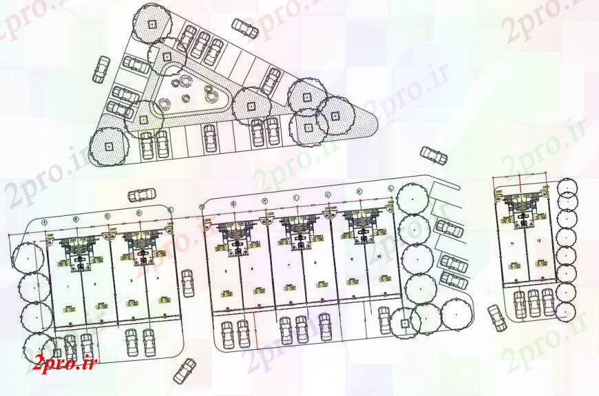 دانلود نقشه مسکونی  ، ویلایی ، آپارتمان  طراحی  دو بعدی  آپارتمان   زیرزمین   (کد97251)