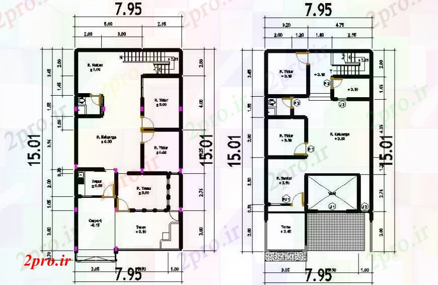 دانلود نقشه مسکونی  ، ویلایی ، آپارتمان  طراحی خانه     (کد97289)