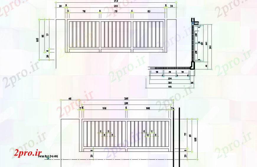 دانلود نقشه بلوک ، آرام ، نماد جزئیات نقشه هاینرده  (کد97296)