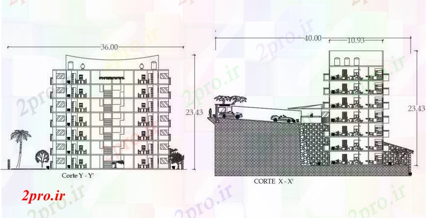 دانلود نقشه مسکونی  ، ویلایی ، آپارتمان  دان بخش ساختمان آپارتمان    طرحی  (کد97298)