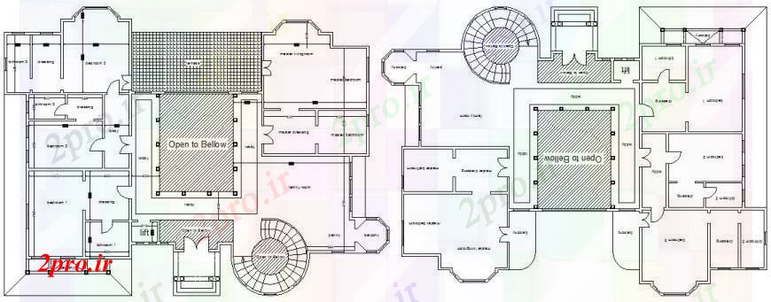 دانلود نقشه مسکونی  ، ویلایی ، آپارتمان    از خانههای ویلایی طرحی  (کد97346)