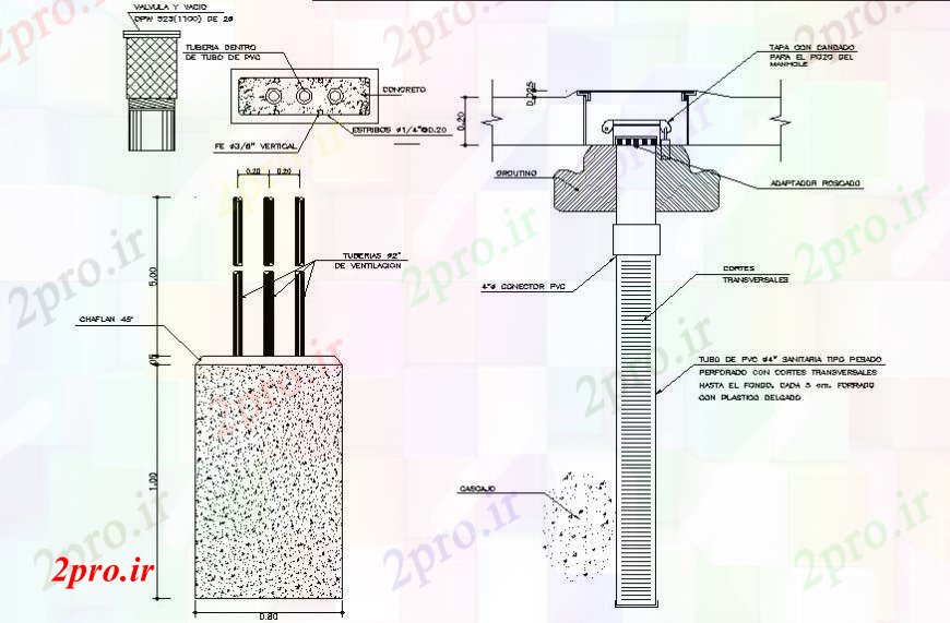 دانلود نقشه بیمارستان -  درمانگاه -  کلینیک لوله تهویه طراحی پایه  (کد97347)