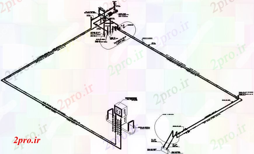 دانلود نقشه کارخانه صنعتی  ، کارگاه لوله تهویه وسائل مکانیکی   (کد97361)