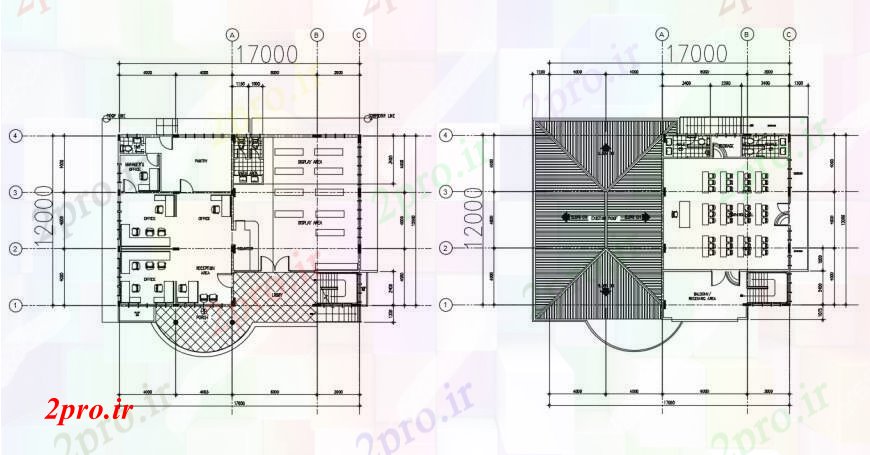 دانلود نقشه جزئیات ساخت و ساز   رسم نما کف با کاشی کف  (کد97378)