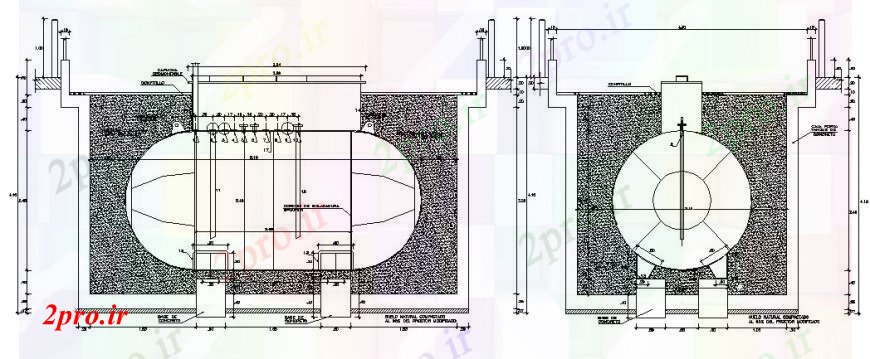 دانلود نقشه کارخانه صنعتی  ، کارگاه LPG مخزن ذخیره می شود   (کد97387)