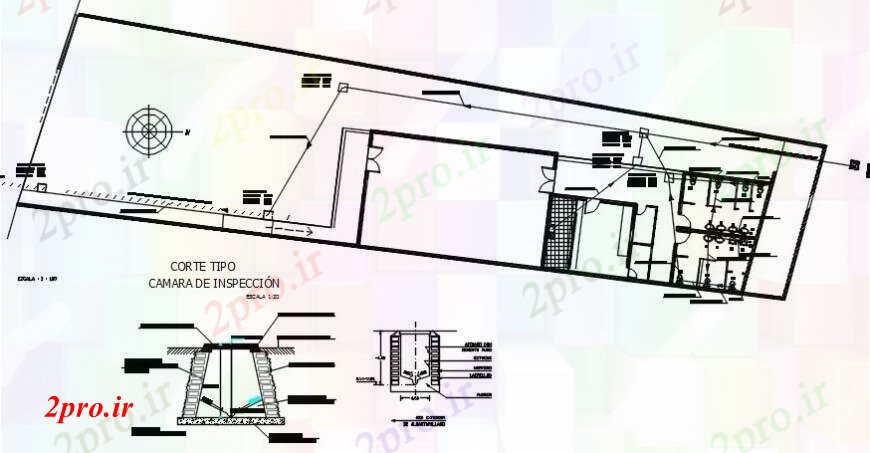 دانلود نقشه جزئیات ساخت و ساز کارخانه فاضلاب آب (کد97566)