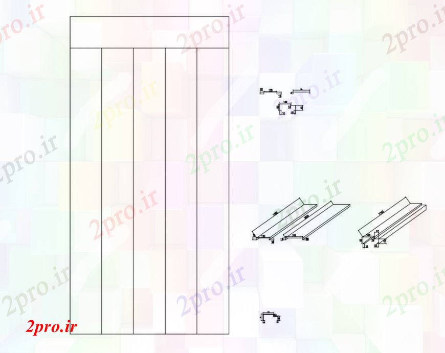 دانلود نقشه بلوک ، آرام ، نماد تخته های چوبی نقشه های دو بعدی  بلوک   (کد97690)