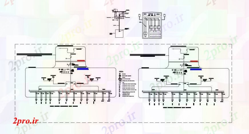 دانلود نقشه طراحی داخلی طراحی جزئیات مدارهای برق نمودار (کد97709)