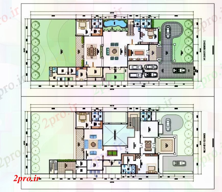 دانلود نقشه مسکونی ، ویلایی ، آپارتمان طراحی از پروژه ویلا جزئیات 20 در 35 متر (کد97760)