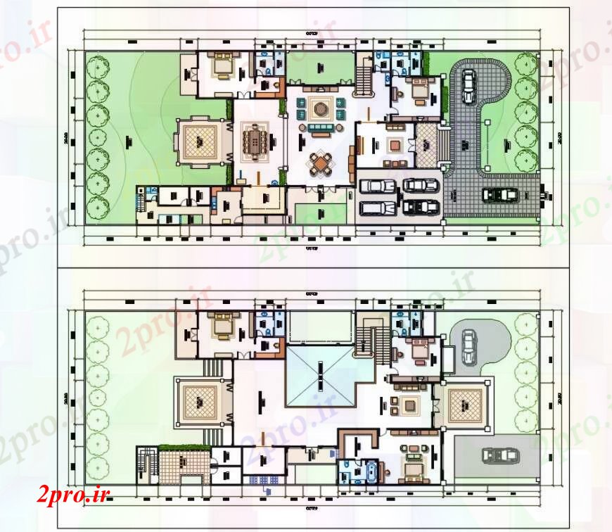 دانلود نقشه مسکونی ، ویلایی ، آپارتمان معماری طرحی ویلا طرحی 20 در 35 متر (کد97763)