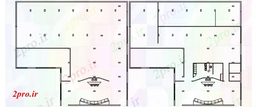 دانلود نقشه مسکونی ، ویلایی ، آپارتمان ویلایی طرحی فریم و طرحی سایت 45 در 49 متر (کد97791)