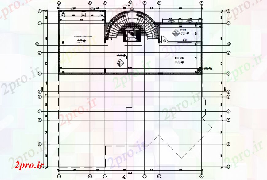 دانلود نقشه مسکونی ، ویلایی ، آپارتمان تجملات زمین فریم کف ساختار طراحی جزئیات 21 در 23 متر (کد97816)