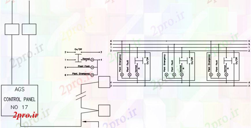 دانلود نقشه اتوماسیون و نقشه های برق کنترل پنل و نمودار رایزر خودکار  (کد97892)