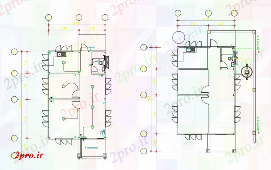 دانلود نقشه مسکونی  ، ویلایی ، آپارتمان  طراحی  دو بعدی  خانه KABANA  اتوکد (کد97966)