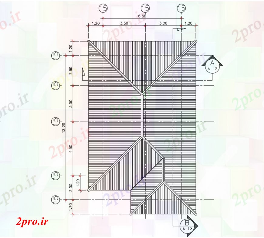 دانلود نقشه مسکونی  ، ویلایی ، آپارتمان   دو بعدی  رسم خانه  اتوکد کفپوش (کد97971)