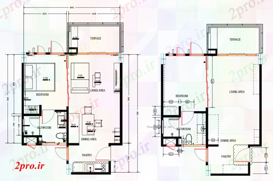 دانلود نقشه طراحی مبلمان آشپزخانه  دو بعدی  از زندگی مبلمان طرحی 1  اتوکد (کد97991)