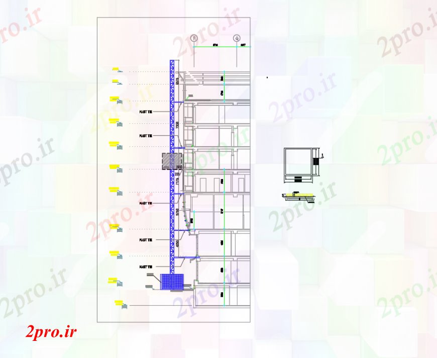 دانلود نقشه مسکونی  ، ویلایی ، آپارتمان  طراحی  دو بعدی  از پله برقی  اتوکد برج (کد97995)