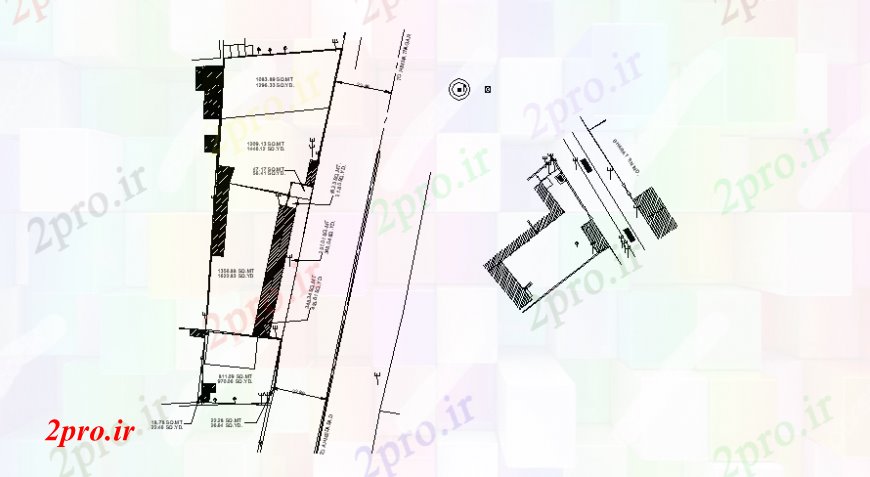 دانلود نقشه برنامه ریزی شهری  دو بعدی  یک برنامه ریزی منطقه جزئیات   اتوکد (کد98017)