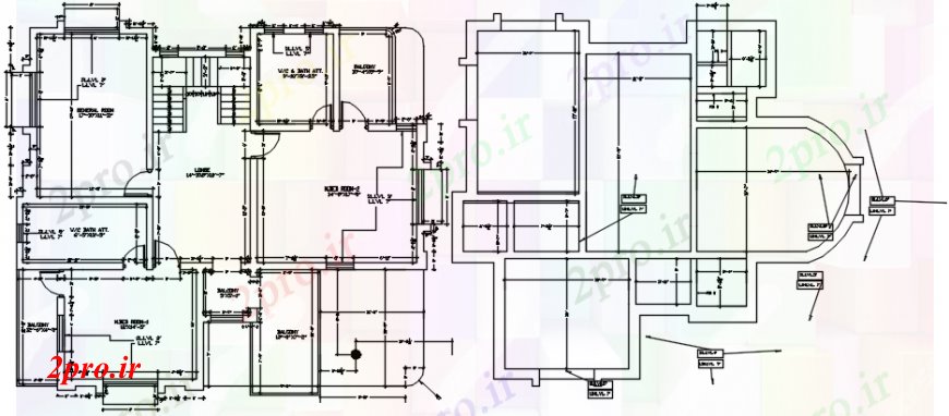 دانلود نقشه مسکونی ، ویلایی ، آپارتمان یک خانواده طراحی خانه و طرحی فریم دو بعدی طراحی جزئیات 12 در 12 متر (کد98147)