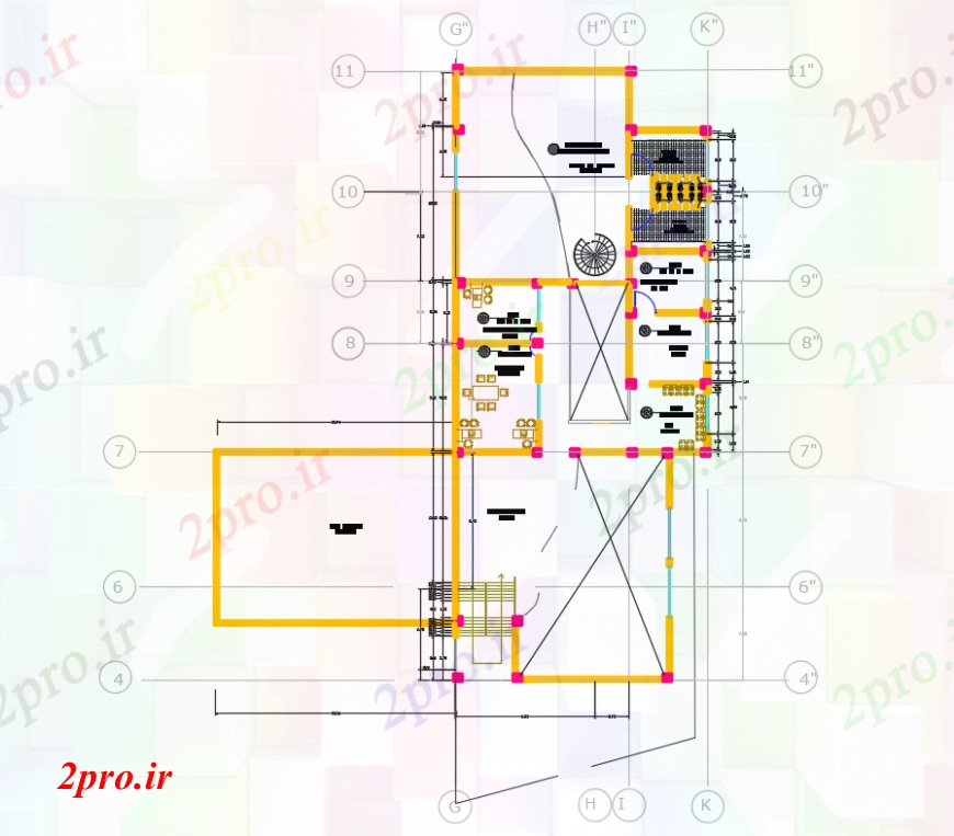 دانلود نقشه کارخانه صنعتی  ، کارگاه  دو بعدی  از زندگی مبلمان طرحی  اتوکد صنعتی  (کد98200)