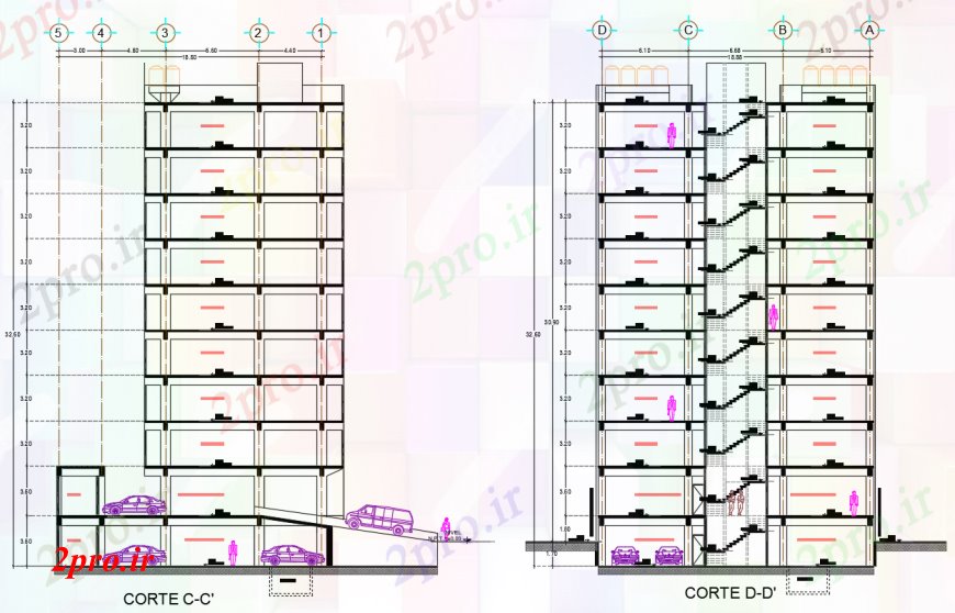 دانلود نقشه مسکونی  ، ویلایی ، آپارتمان  طراحی  دو بعدی  بخش آپارتمان    اتوکد (کد98227)