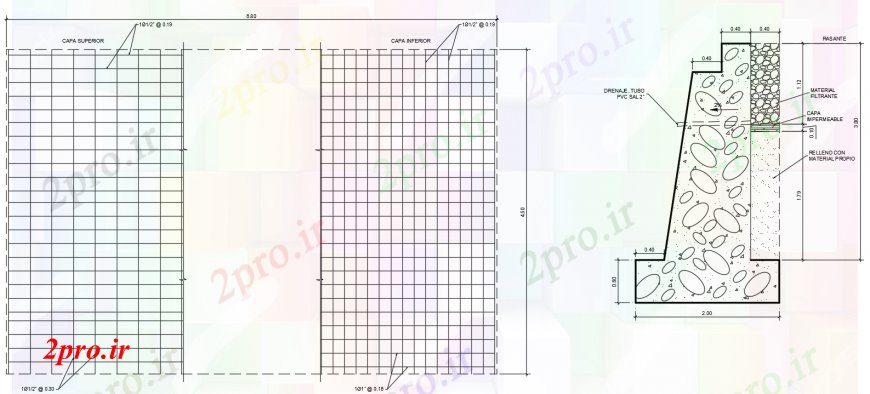 دانلود نقشه جزئیات ساخت و ساز طراحی  دو بعدی  پل  بخش  اتوکد (کد98335)