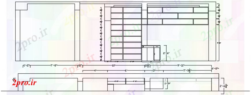 دانلود نقشه جزئیات و طراحی داخلی دفتر کابین دفتر فریم طرحی و ساختار جزئیات  (کد98352)
