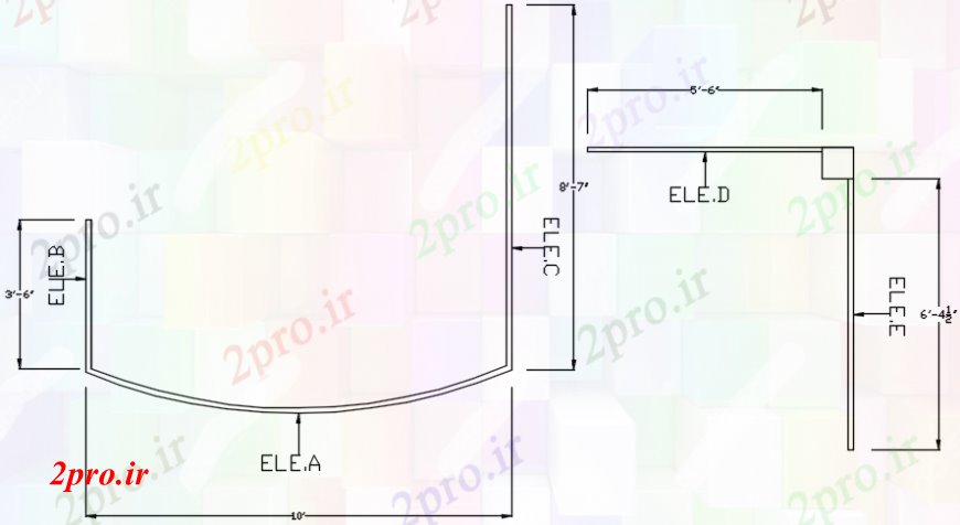 دانلود نقشه طراحی جزئیات ساختار طرحی اتصال  ساختار طراحی جزئیات  (کد98474)