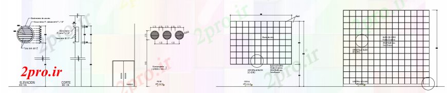 دانلود نقشه جزئیات ساخت و ساز طراحی  دو بعدی  از پنجره  اتوکد (کد98493)