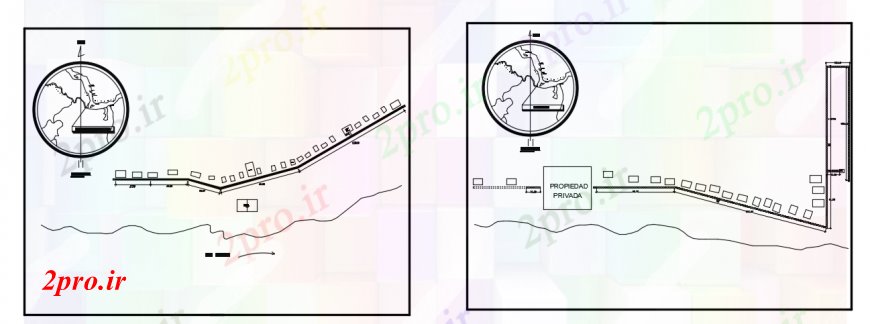 دانلود نقشه جزئیات ساخت و ساز  دو بعدی  رسم از  اتوکد Puentes مادرا (کد98507)