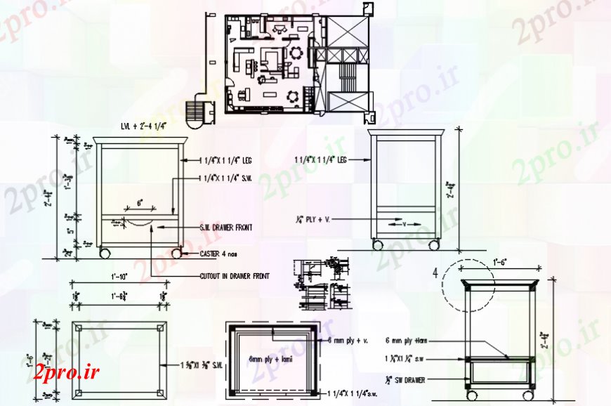 دانلود نقشه مسکونی  ، ویلایی ، آپارتمان  پروژه داخلی و بخش (کد98560)