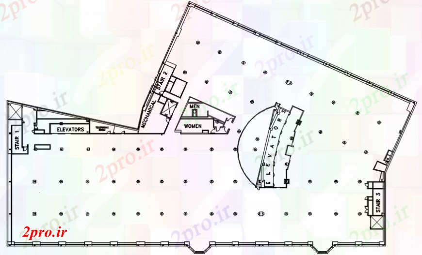 دانلود نقشه جزئیات آسانسور و پروژه ساخت و ساز بالای صفحه 14 در 36 متر (کد98572)