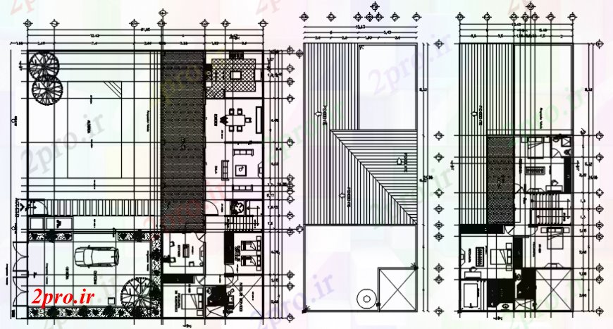 دانلود نقشه مسکونی  ، ویلایی ، آپارتمان  طرحی اقامت دو بعدی  طرحی جزئیات   (کد98597)