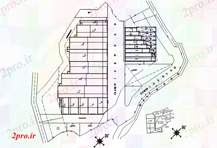 دانلود نقشه جزئیات پروژه های معماری عمومی توطئه اعداد و جزئیات طرحی سایت برای خانه های مسکونی  (کد98675)