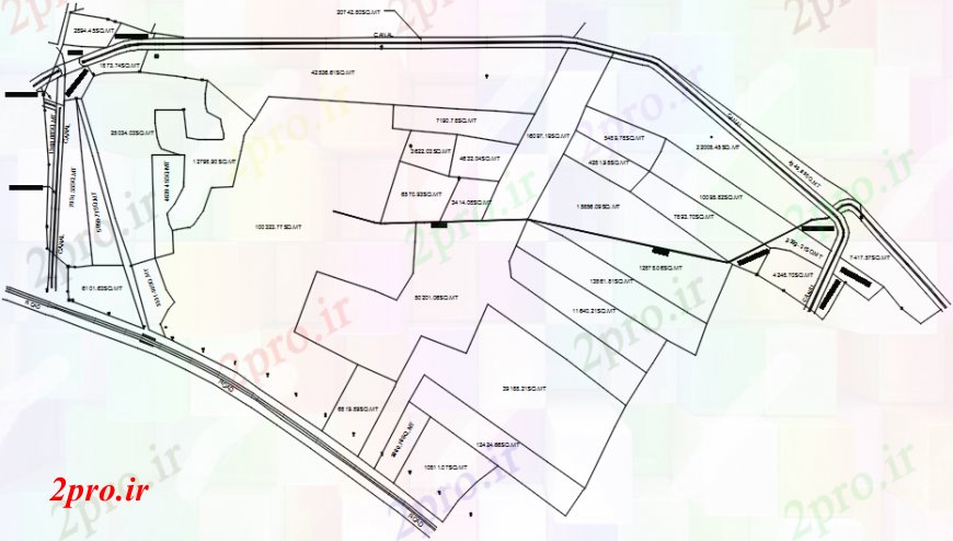 دانلود نقشه جزئیات پروژه های معماری عمومی Kanjari خانه های متعدد توطئه و سایت پلان  (کد98684)