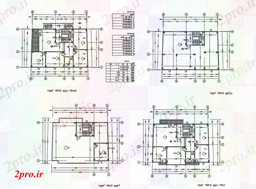 دانلود نقشه مسکونی  ، ویلایی ، آپارتمان  طرحی خانه های مسکونی دراز کردن جزئیات ، (کد98768)