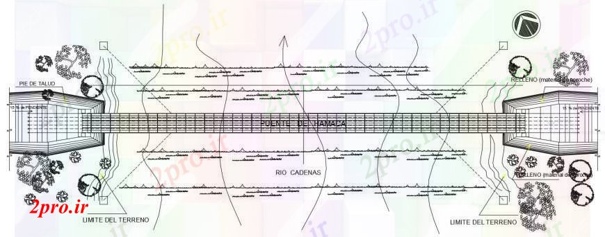 دانلود نقشه جزئیات ساخت پل  طراحی نمای  ساخت و ساز پل طرحی  (کد98784)