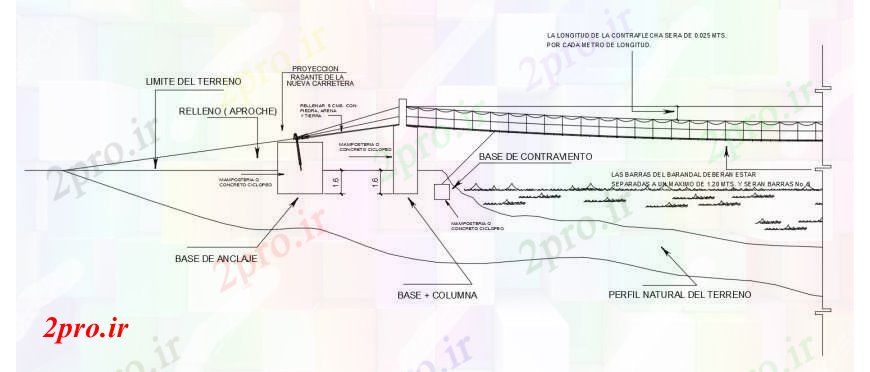 دانلود نقشه جزئیات ساخت پل   طراحی جزئیات نما پل  اتوکد (کد98786)