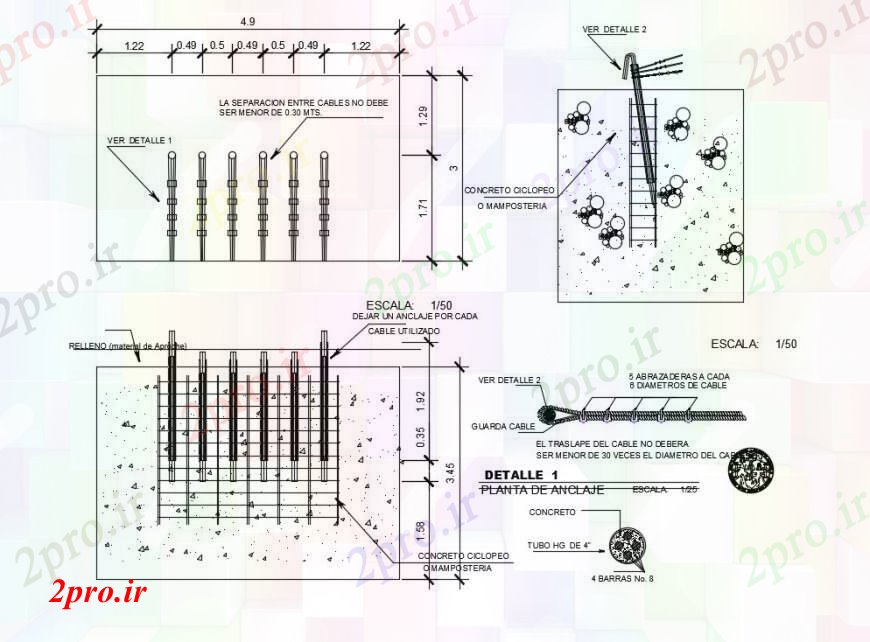 دانلود نقشه جزئیات ساخت پل طراحی  دو بعدی  جزئیات از بخش واحد ساخت و ساز  اتوکد (کد98796)