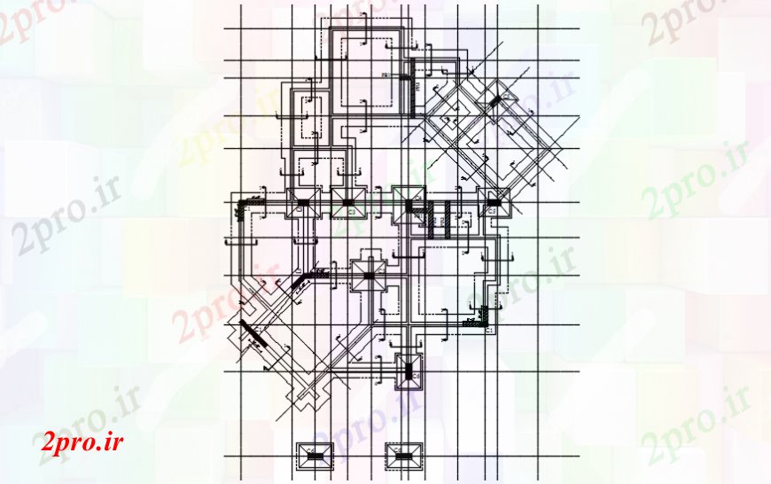 دانلود نقشه طراحی جزئیات ساختار قابسازی پایه و اساس طرحی و ساختار جزئیات برای خانه (کد98935)