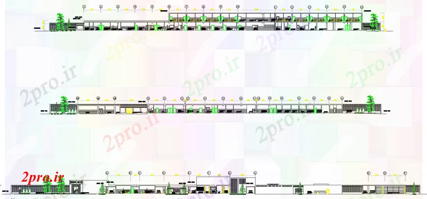 دانلود نقشه بیمارستان -  درمانگاه -  کلینیک طراحی  دو بعدی  از بخش بیمارستان  اتوکد (کد98983)