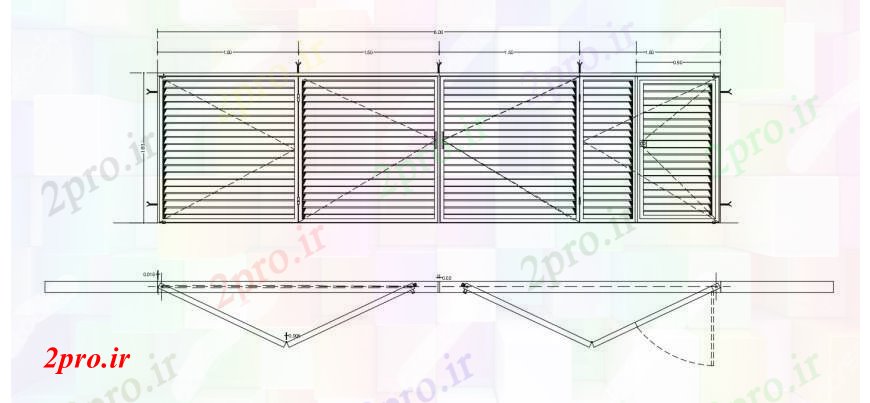 دانلود نقشه جزئیات طراحی در و پنجره    طراحی نمای نما و طرحی ورودی دروازه   اتوکد (کد99064)