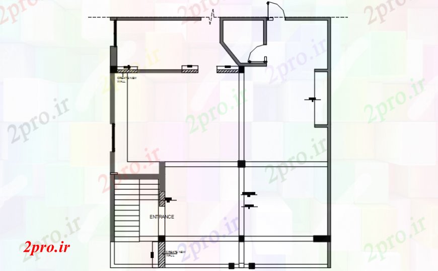 دانلود نقشه جزئیات و طراحی داخلی دفتر کوچک دفتر فریم طرحی  ساختار طراحی جزئیات (کد99071)
