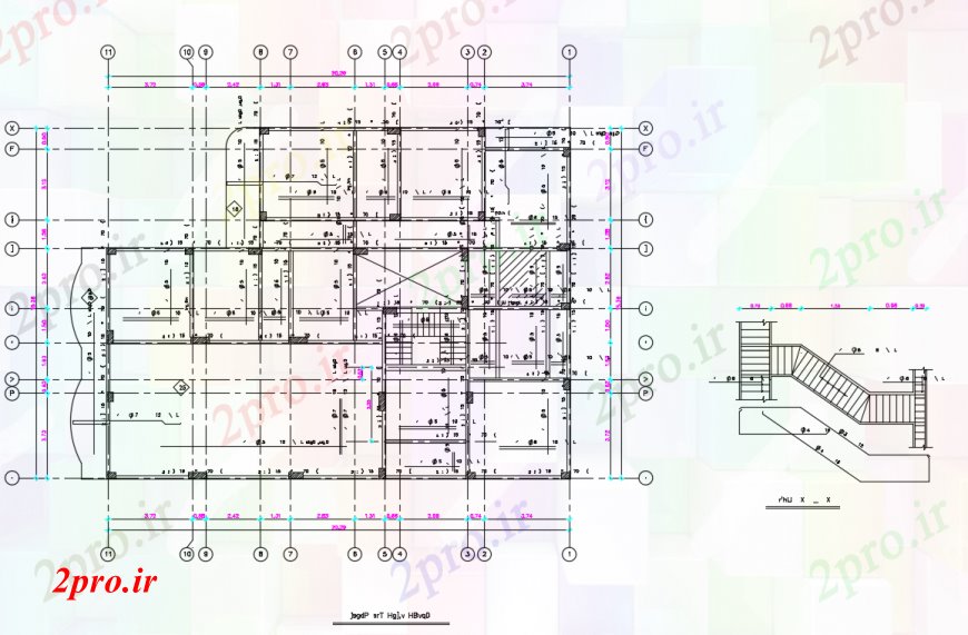 دانلود نقشه طراحی جزئیات ساختار ساختار طرحی با ساختمان جزئیات پله دراز کردن (کد99227)