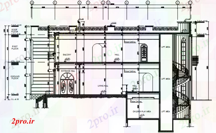 دانلود نقشه مسکونی  ، ویلایی ، آپارتمان  طرحی بخش دو بعدی  طراحی خانه چند (کد99235)