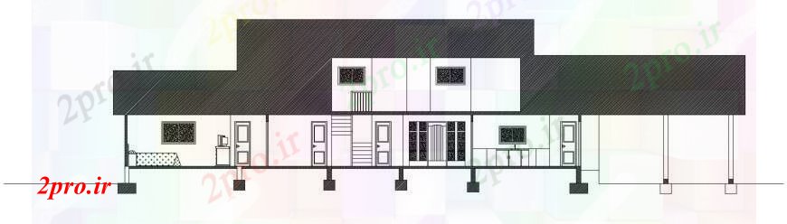 دانلود نقشه مسکونی  ، ویلایی ، آپارتمان   دو بعدی  طراحی های آپارتمان   مسکن جزئیات مقطعی  (کد99358)