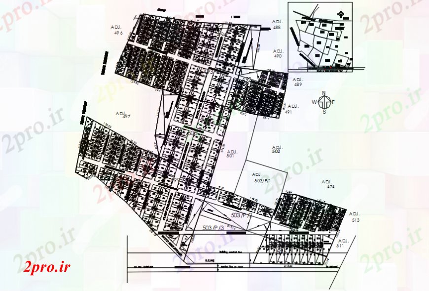 دانلود نقشه جزئیات پروژه های معماری عمومی بلوک های ساختمان آپارتمان   سایت طرحی جدید و نقشه موقعیت  (کد99368)