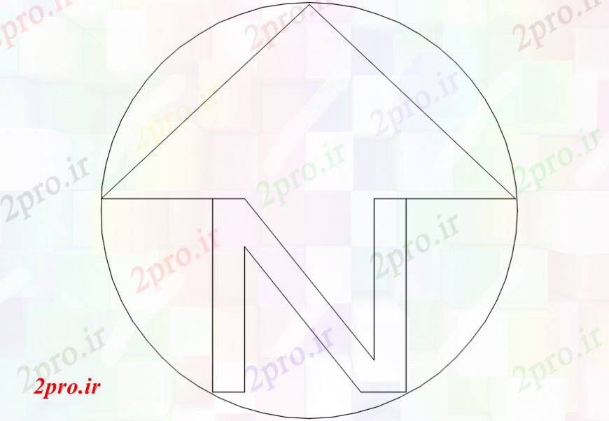 دانلود نقشه بلوک ، آرام ، نماد شمالی تا سمت نشان دادن فلش نماد  (کد99442)